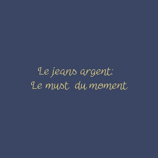 Le jeans argent: Le must du moment!