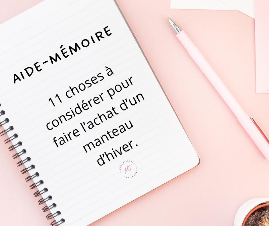 11 choses à considérer pour faire l'achat de votre manteau d'hiver.